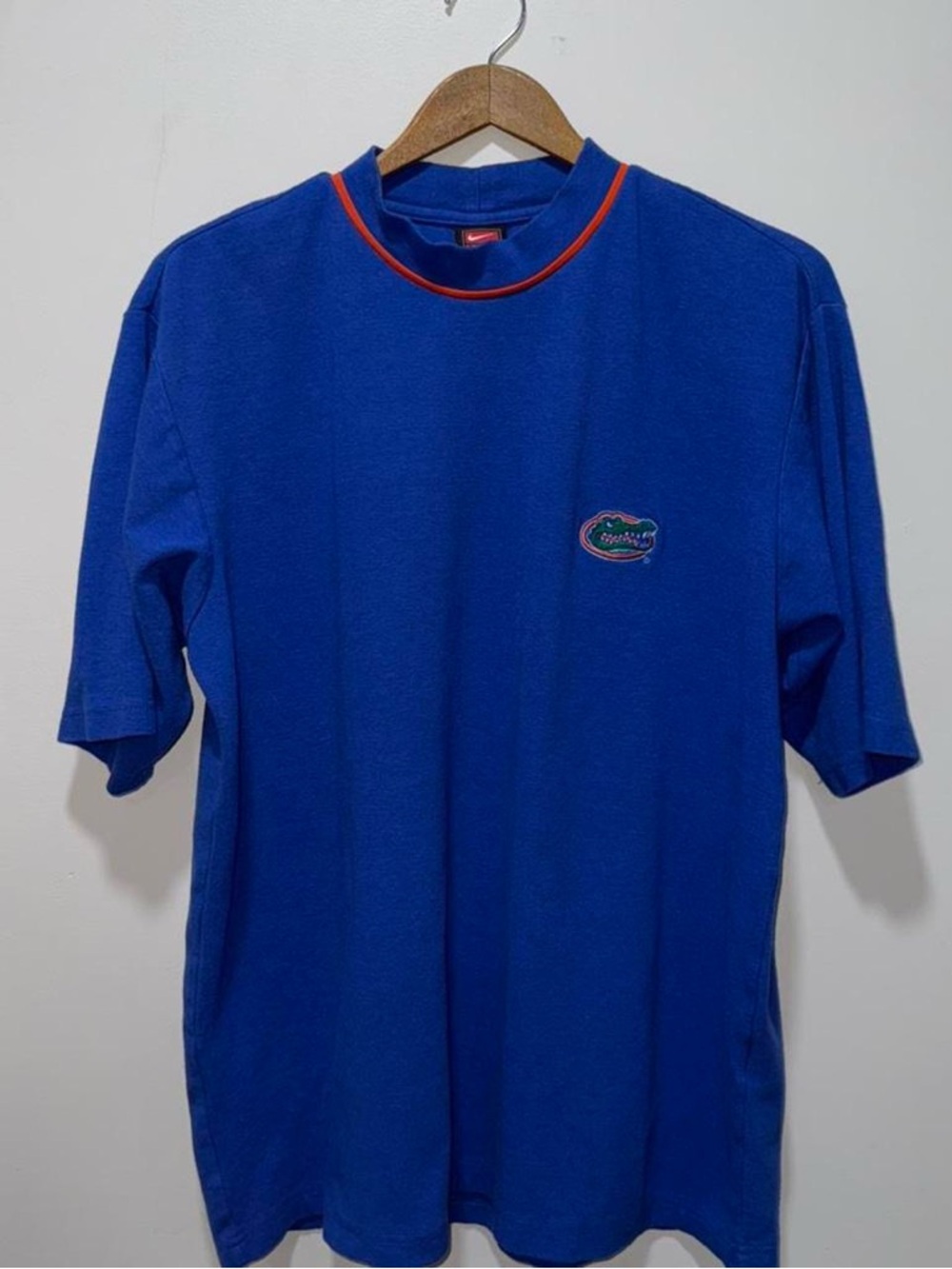 Nike Royal Blue Short Sleeve Tee with Orange Trim